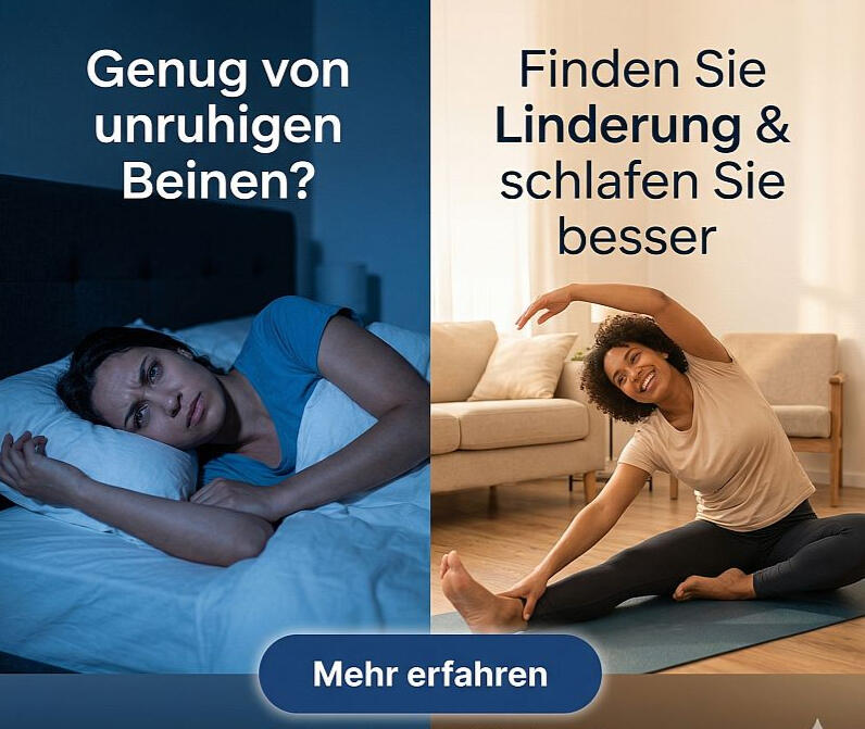 Nicht-medikamentöse Linderung der Beschwerden bei Restless Legs Syndrom (RLS)
